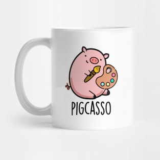Pigcasso Cute Artist Pig Pun Mug